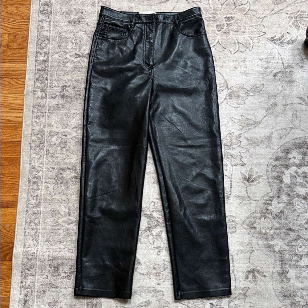 ARITZIA - The Melina - Wilfred Black Faux Leather Pants